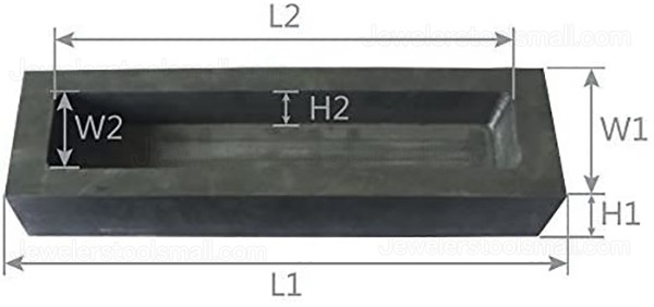 100g-9.5KG Gold Silver Graphite Ingot Mold Mould Crucible for Melting Casting Refining