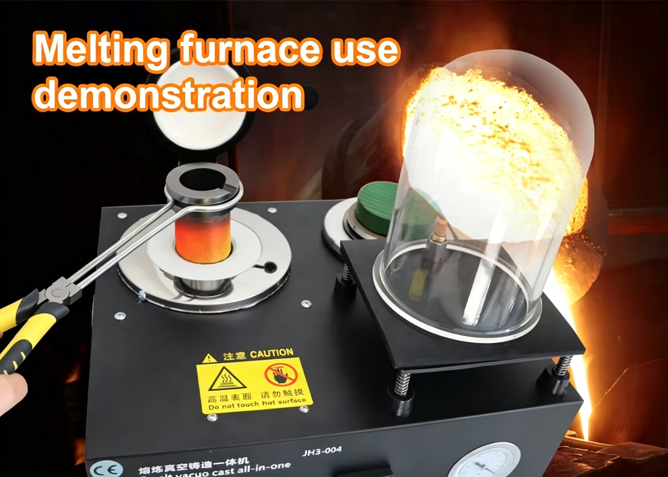 2000W 1250°C Digital Jewelry Vacuum Casting Machine Lost Wax Casting Jewelry