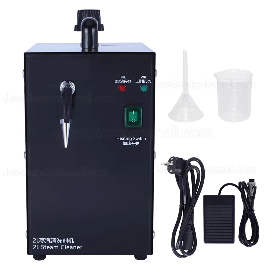 1300W 2L Stainless Steel Jewelry Steam Cleaning Machine for Gold Silver ...