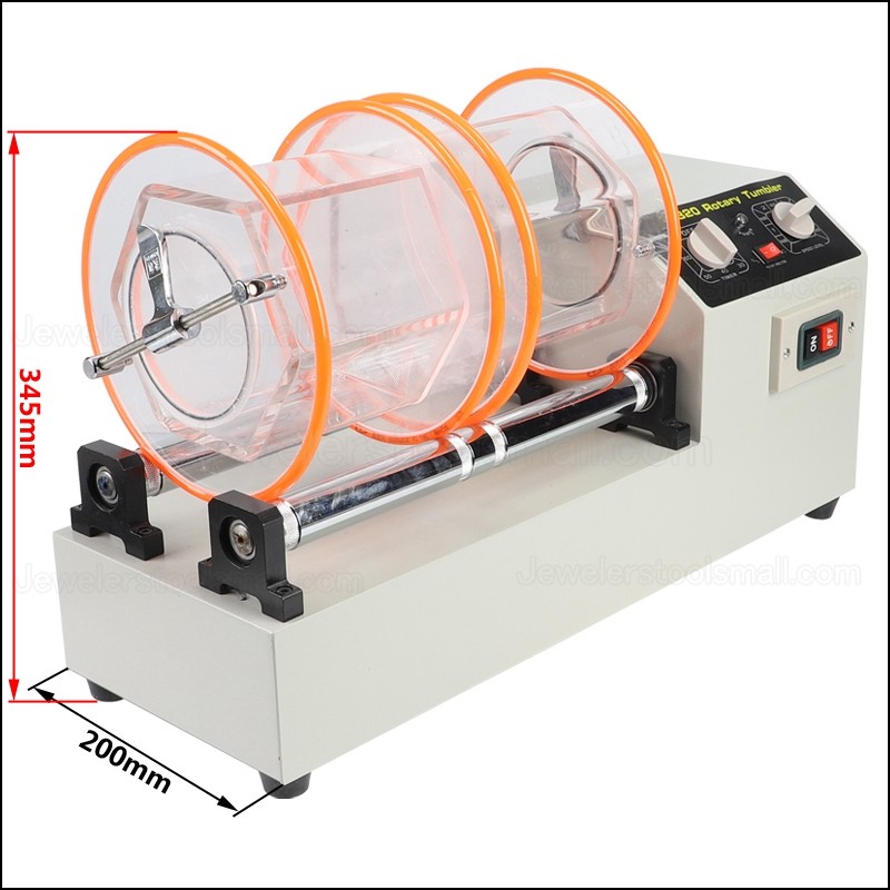 KD-1320 11kg Jewelry Rotary Tumbler Rotary Finishing Tools Jewelry Polishing Machine Rock Barrel Polishing Machine