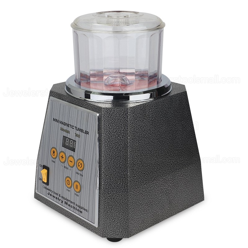 KT-130 Jewelry Magnetic Polishing Tumbler Jewelry Polisher Finishing Machine Jewelry Surface Polishing Grinding Cleaning