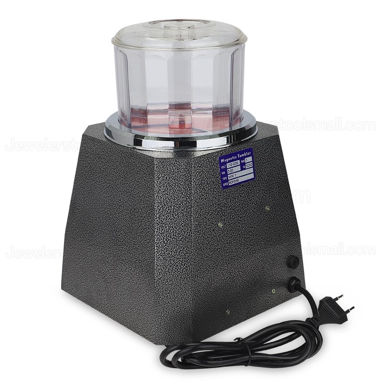 KT-130 Jewelry Magnetic Polishing Tumbler Jewelry Polisher Finishing Machine Jewelry Surface Polishing Grinding Cleaning