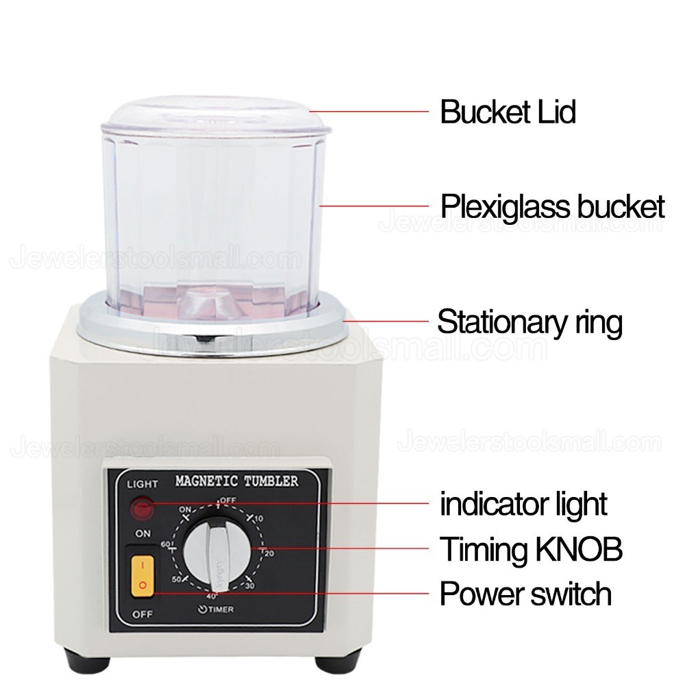 Jewelry Magnetic Polishing Machine Tumbler Jewelry Polisher Finisher Finishing Machine KT-90