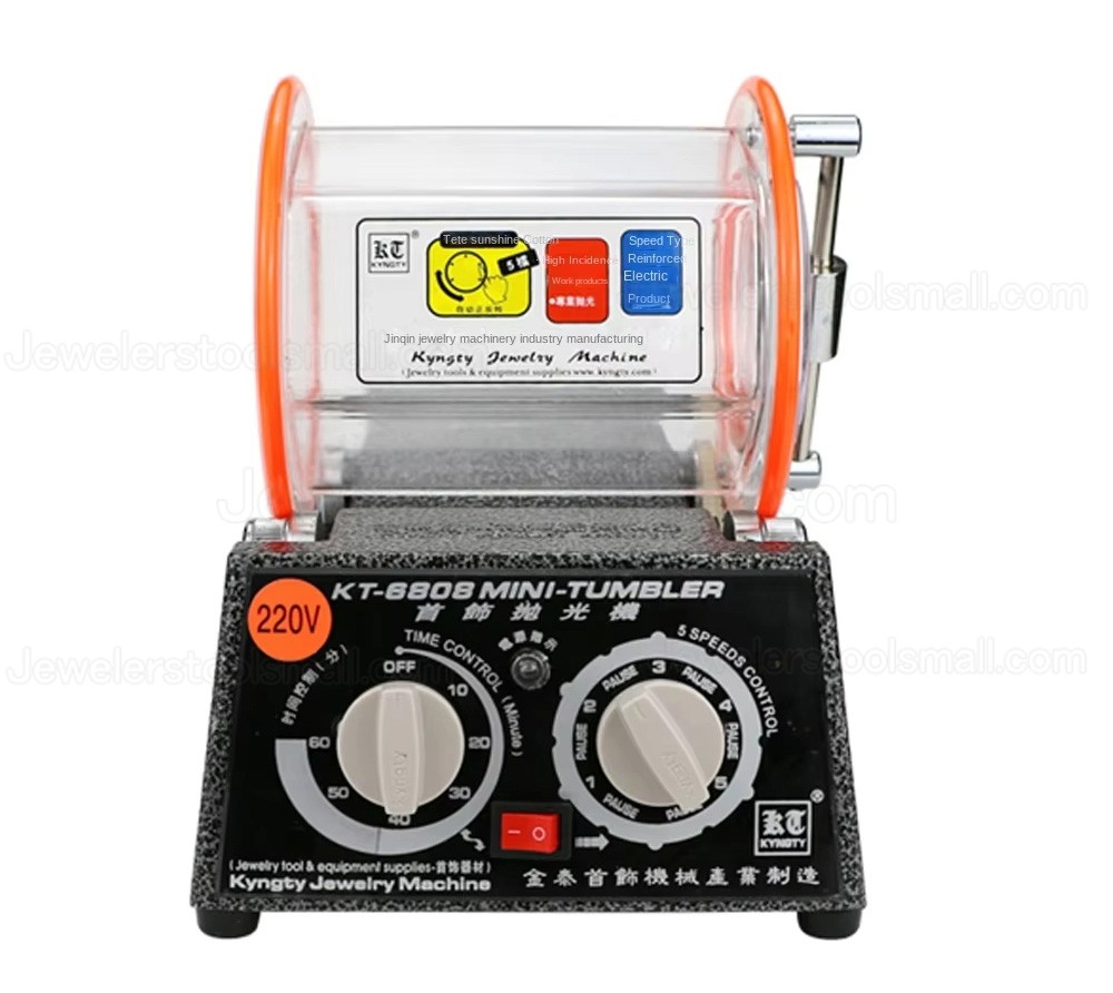 3Kg Mini Jewelry Rotary Tumbler Polisher Surface Polishing & Finishing Machine