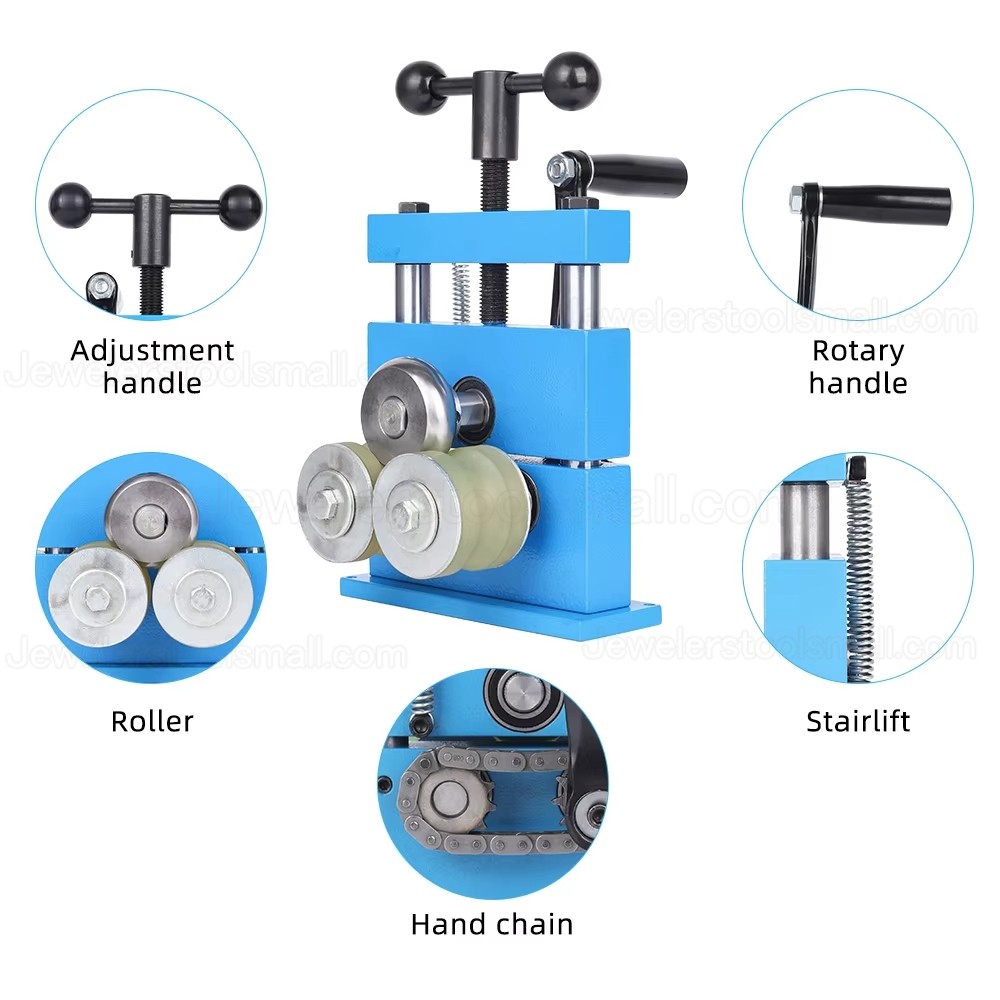 3-Roller Convexity Bracelet Bangle Bending Machine Bracelet Forming ...