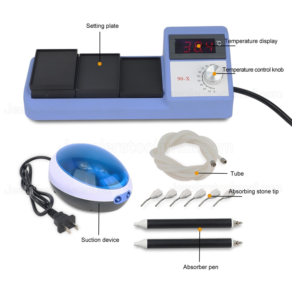 Diamond Setting Jewelry Goldsmith Tools Thermal Vacuum Micro Wax Setting Machine Set