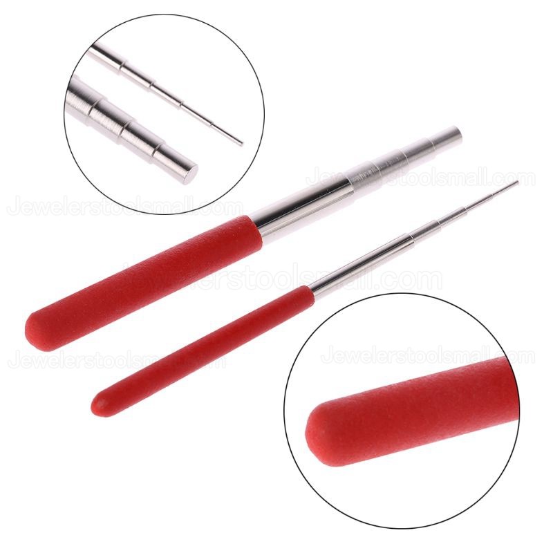 Jewelry Mandrel Stick Stainless Steel Measuring Size Wrapping Wire Making Tools