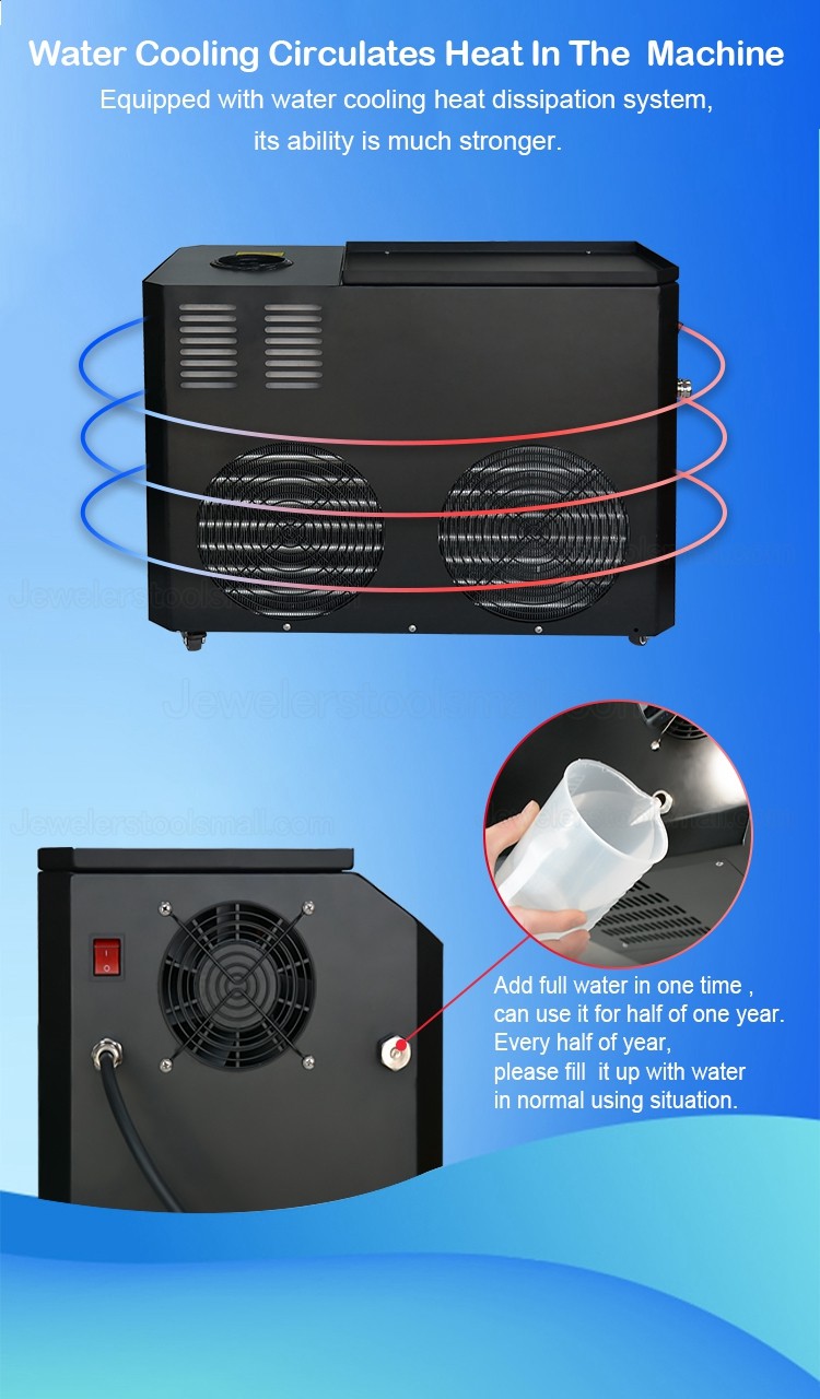 3KG Jewelry Gold Silver Induction Melting Furnace With Water Chiller for Gold Silver & Copper