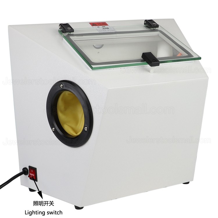 Desktop Jewelry Sandblaster Jewellery Sand Blasting Machine Removing Metal Oxide Layer