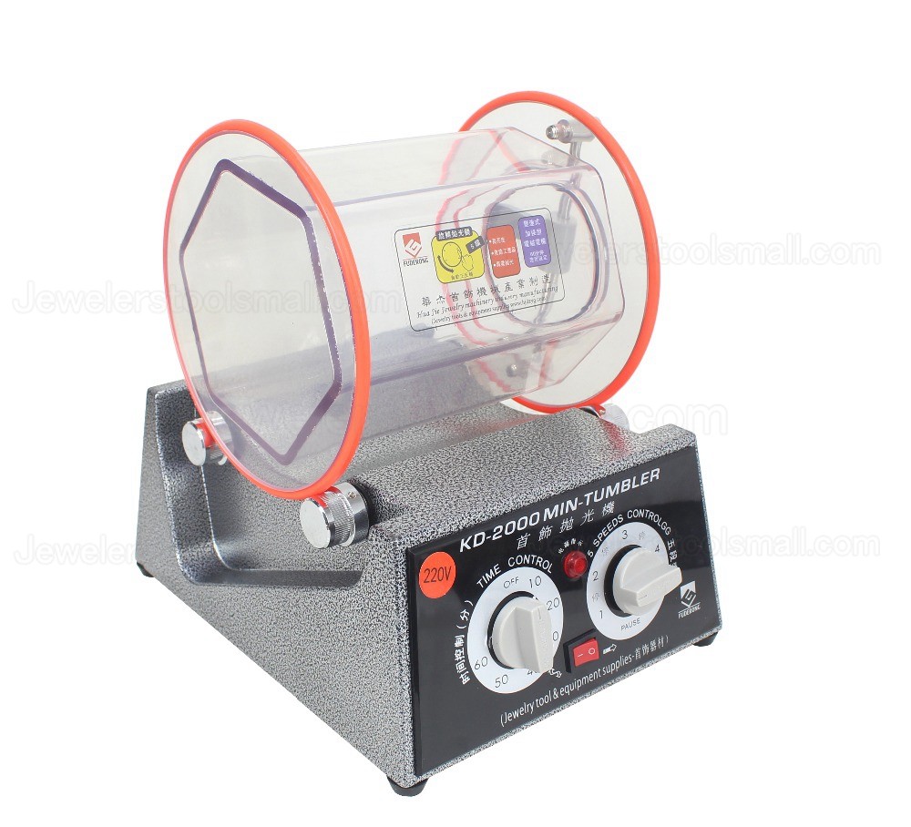 5KG Jewelry Polisher Tumbler Metal Rotary Tumbler Machine with Timer