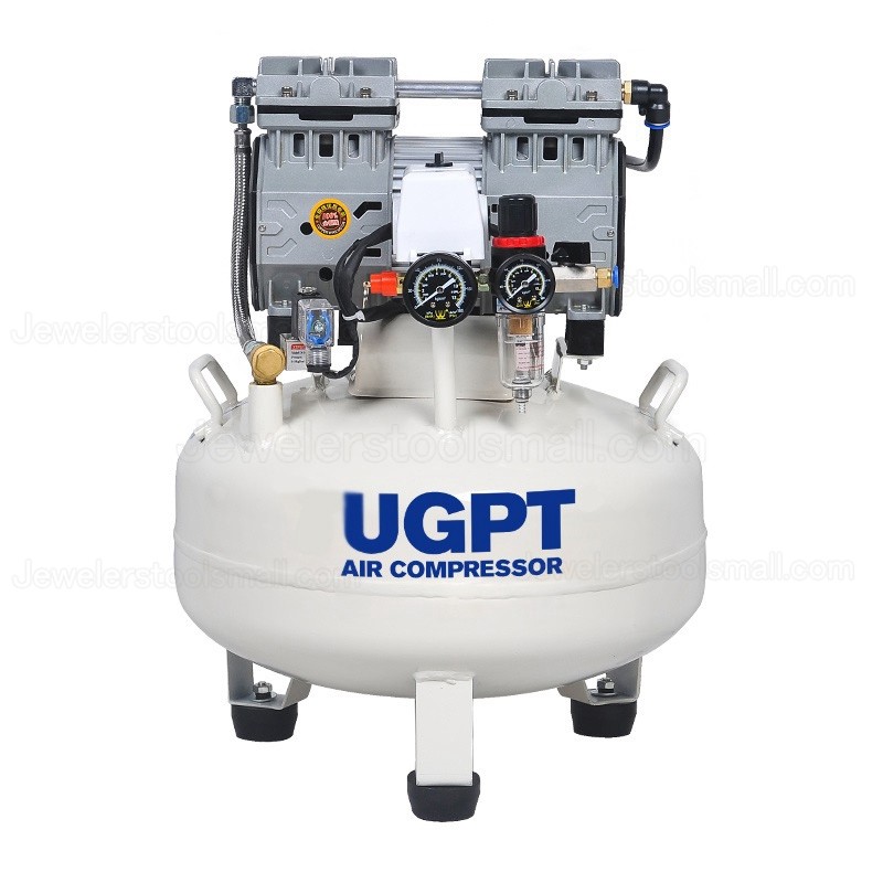 35L Jewelry Making Oil-free Silent Air Compressor for Pneumatic Engraving Machine Graver Use