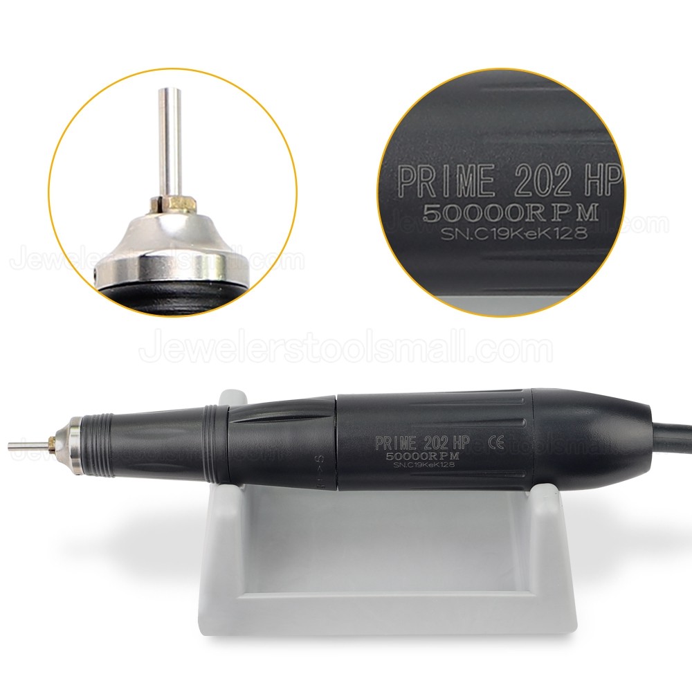 PRIME 202 Brushless Polishing Micro Motor For Jewelry Jade Wood Stone Paraffn Polishing Carving 50000RPM Handpiece