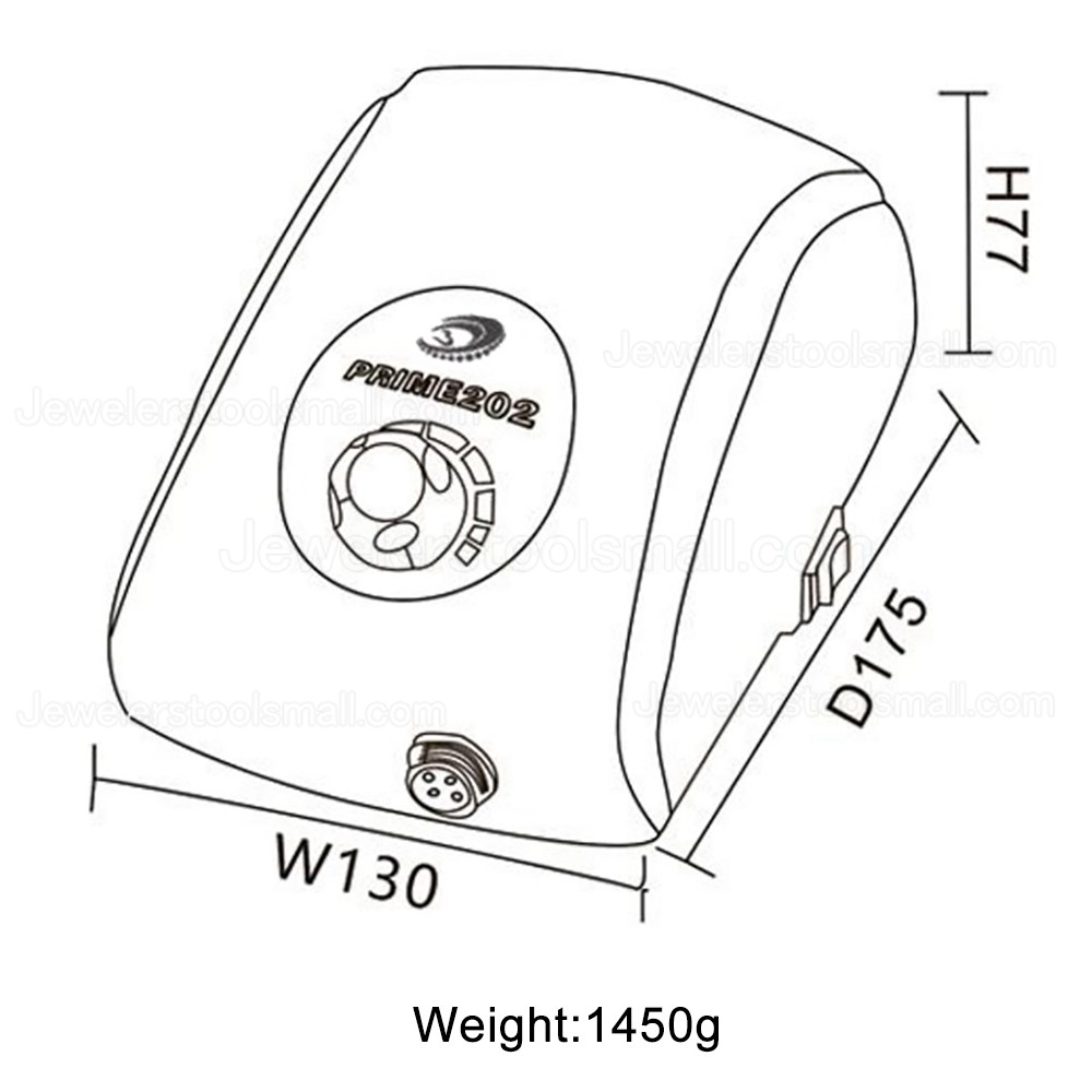 PRIME 202 Brushless Polishing Micro Motor For Jewelry Jade Wood Stone Paraffn Polishing Carving 50000RPM Handpiece