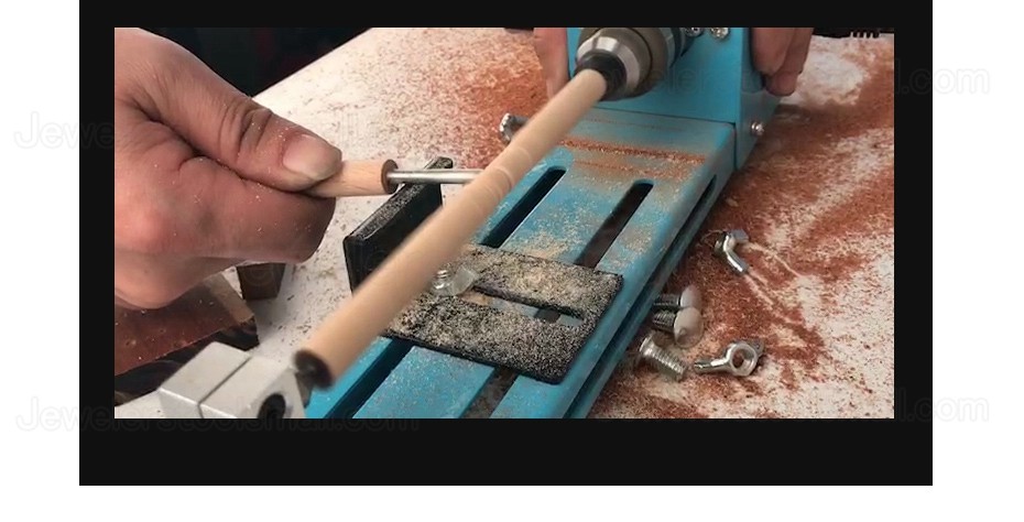 150W Mini Lathe Beads Machine Pearl Lathe DIY Woodworking Lathe Milling Machine Grinding Polishing Drill Rotary Tools