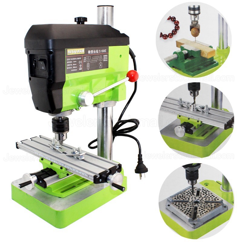 Mini Bench Drilling Machine Variable Speed Micro Drill Press Grinder Pearl Drilling Jewelry Drill