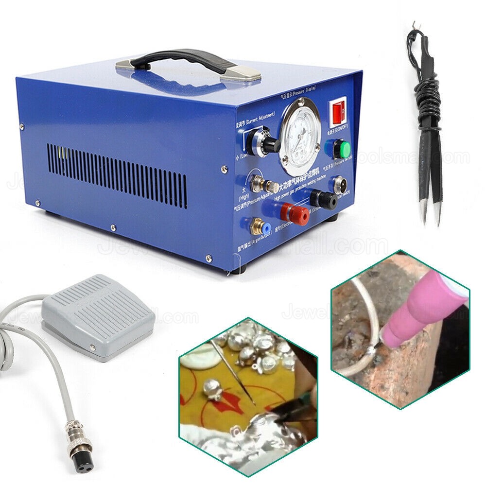 New 80A 800W Jewelry Pulse Spot Welder Argon Protection Welding Jewelry Making Tools 110V/220V