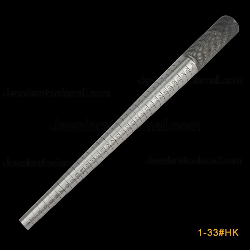 Ring Expend Stainless Steel Solid Stick Ring Size Mandrel Stick Ring Sizer Measuring Jewelry Tools