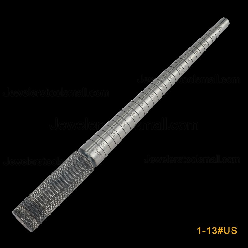 Ring Expend Stainless Steel Solid Stick Ring Size Mandrel Stick Ring Sizer Measuring Jewelry Tools