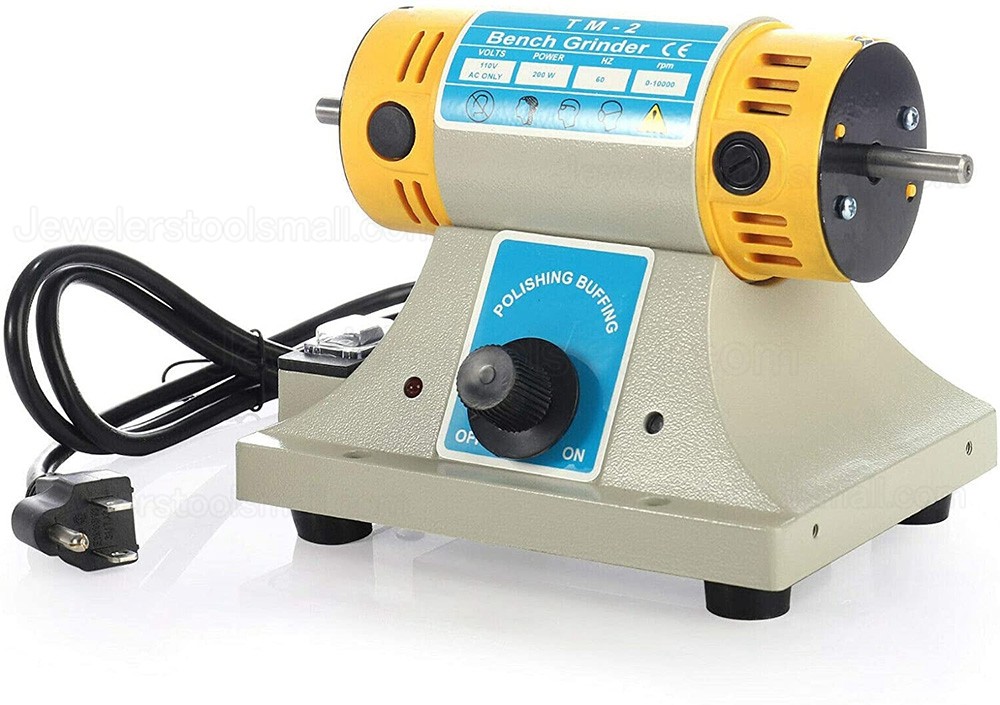 350W Jewelry Rock Jade Polishing Buffer Machine Lab Lathe Polisher