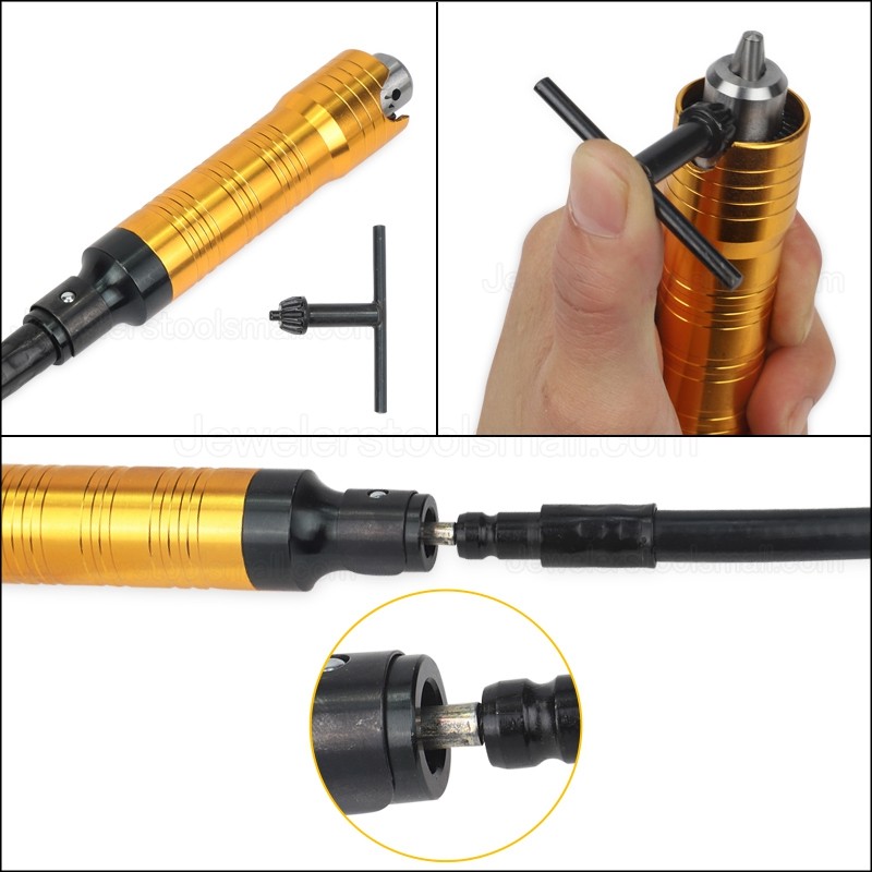 0.3 6mm Rotary Grinder Tool Flexible Flex Shaft 0.3 6mm Drill Chuck For Dremel Rotary Tool