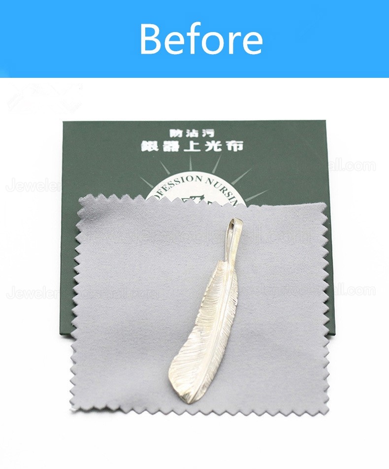 10Pcs Jewelry Cleaner Rub Whole Sale Silver Polish Cloth Jewelry Polishing Silver Burnishing Buffing Gold Clean Tool