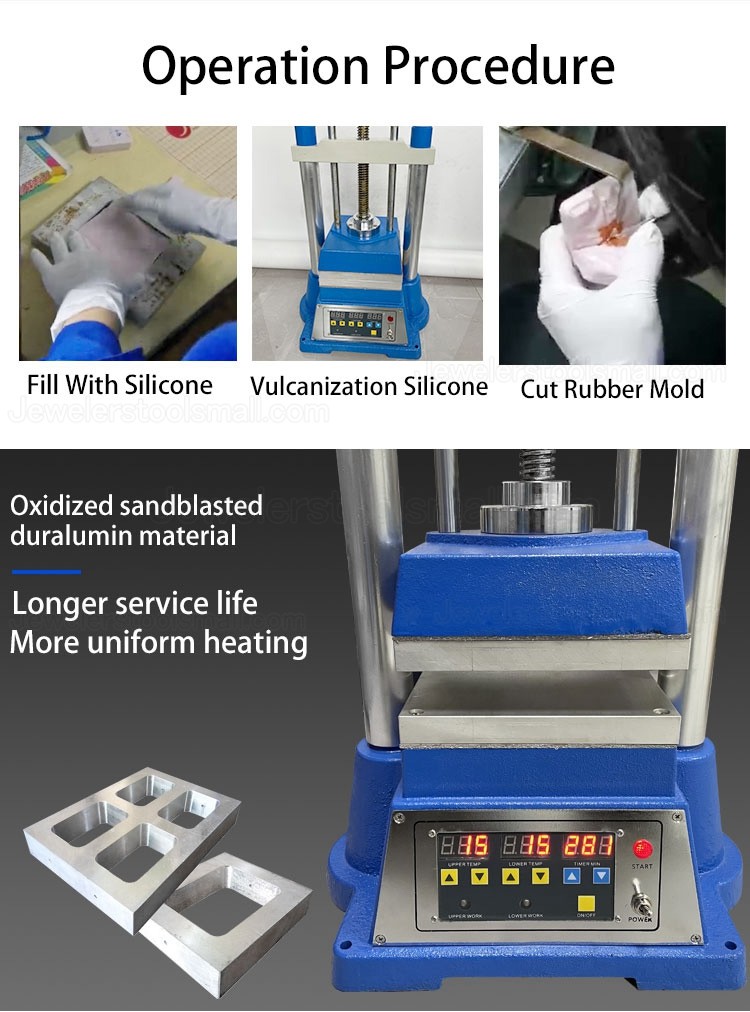 Jewelry Digital Vulcanizer Rubber Mold Jewelry Making Machine Vulcanizing Machine