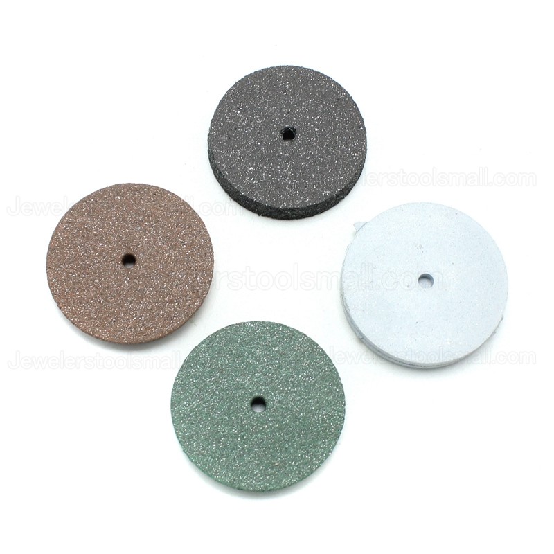 10Pcs Rubber Polishing Wheels Kit for Dremel Rotary Tools Jewelry Polishing Disc  + 1 Shank Mandrel 2.35mm