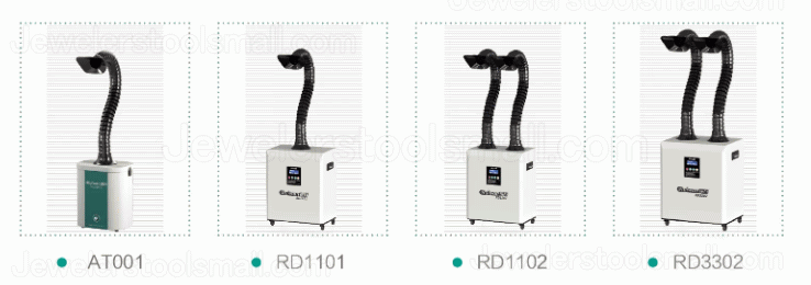 Ruiwan RD1101 90W Portable Fume Extractor System for Manual Solder Laser Making 4 layer Filter
