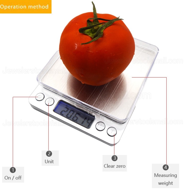 Portable 500/0.01g 3000g/0.1g LCD Mini Electronic Digital Scales Pocket Case Jewelry Weight Balance Scale