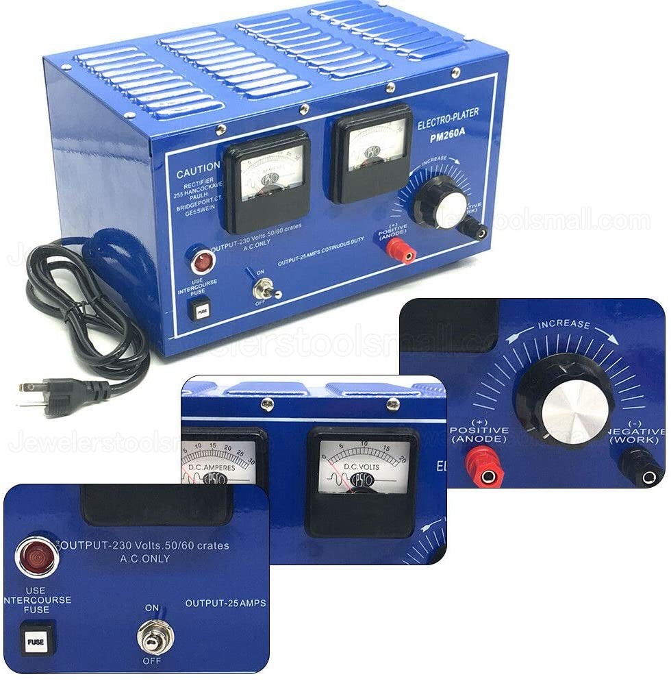 Jewelry Plating Rectifier Platinum Gold Silver Rhodium Plating Machine