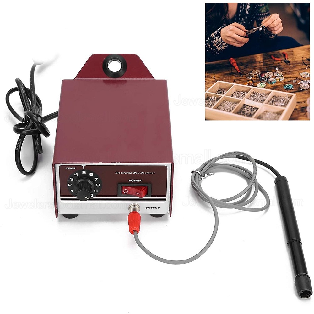 Jewelry Welding Machine Gold Silver Wax Welder Machine Electric Soldering Spot Welder with Melting Temperature Adjustable