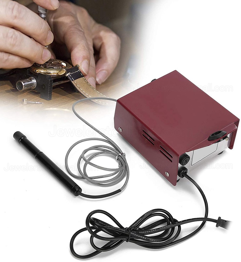 Jewelry Welding Machine Gold Silver Wax Welder Machine Electric Soldering Spot Welder with Melting Temperature Adjustable