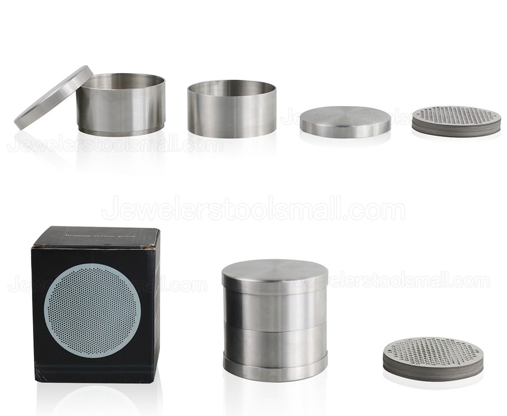 Diamond Sorting Sieve Set 0.15MM Thickness 65MM/80MM Diameter for Precise Classification of Gems Pearls