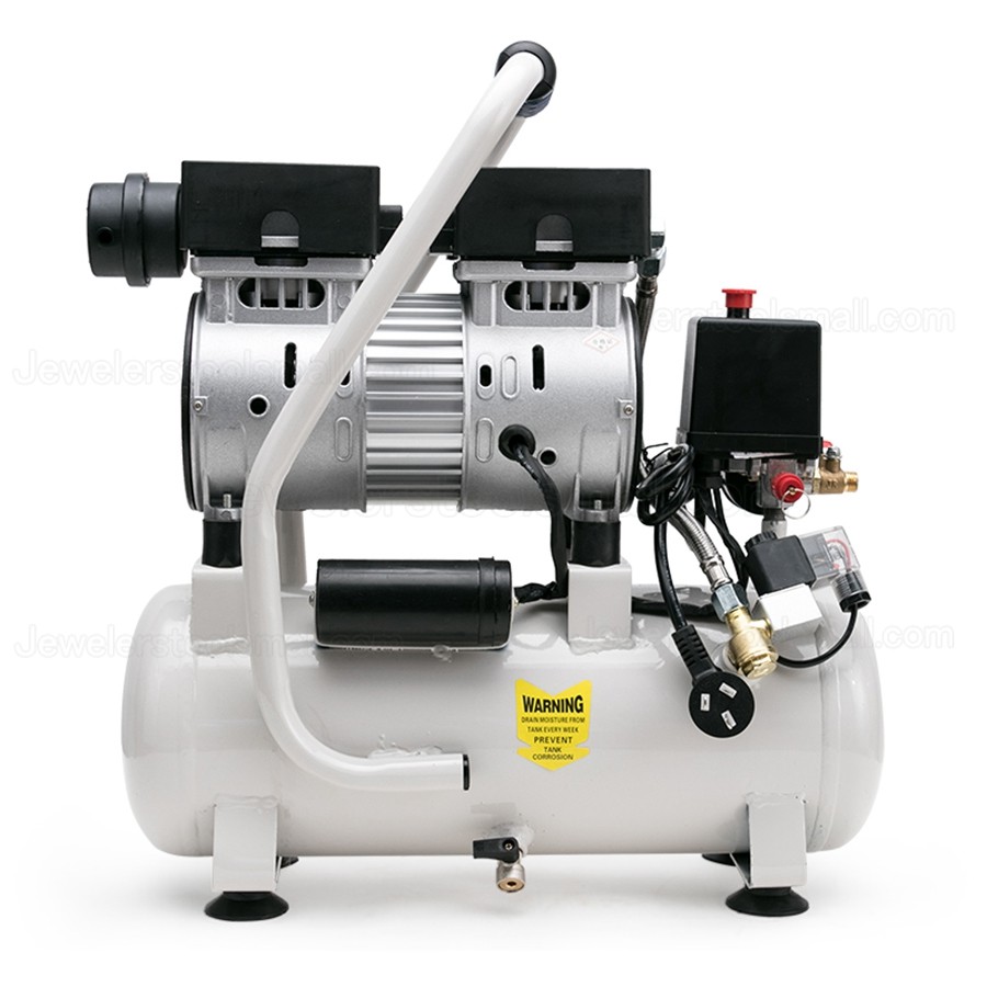 9L Portable Jewelry Making Oil-free Silent Air Compressor 600W