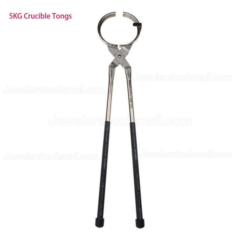 5KG/ 6KG/ 8KG Stainless Steel Graphite Crucible Tongs Clamp Pliers Holder for Metal Casting Gold Melting Furnace