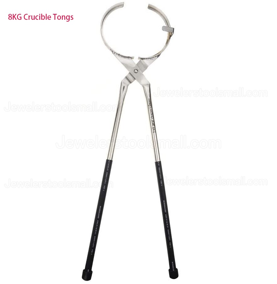 5KG/ 6KG/ 8KG Stainless Steel Graphite Crucible Tongs Clamp Pliers Holder for Metal Casting Gold Melting Furnace