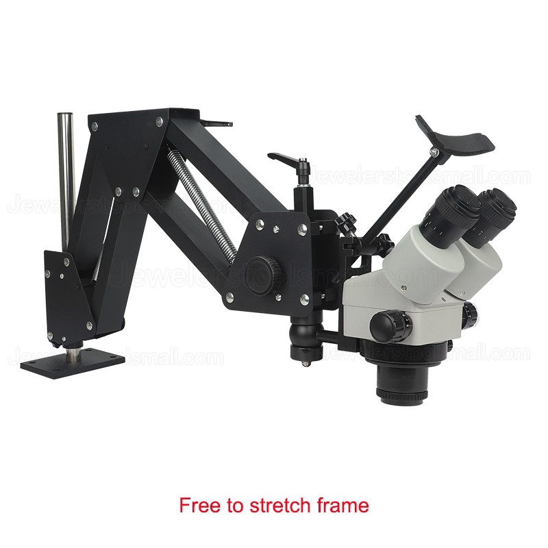 Jewelry Microscope without Magnifier Stand Diamond Setting with LED Light Source