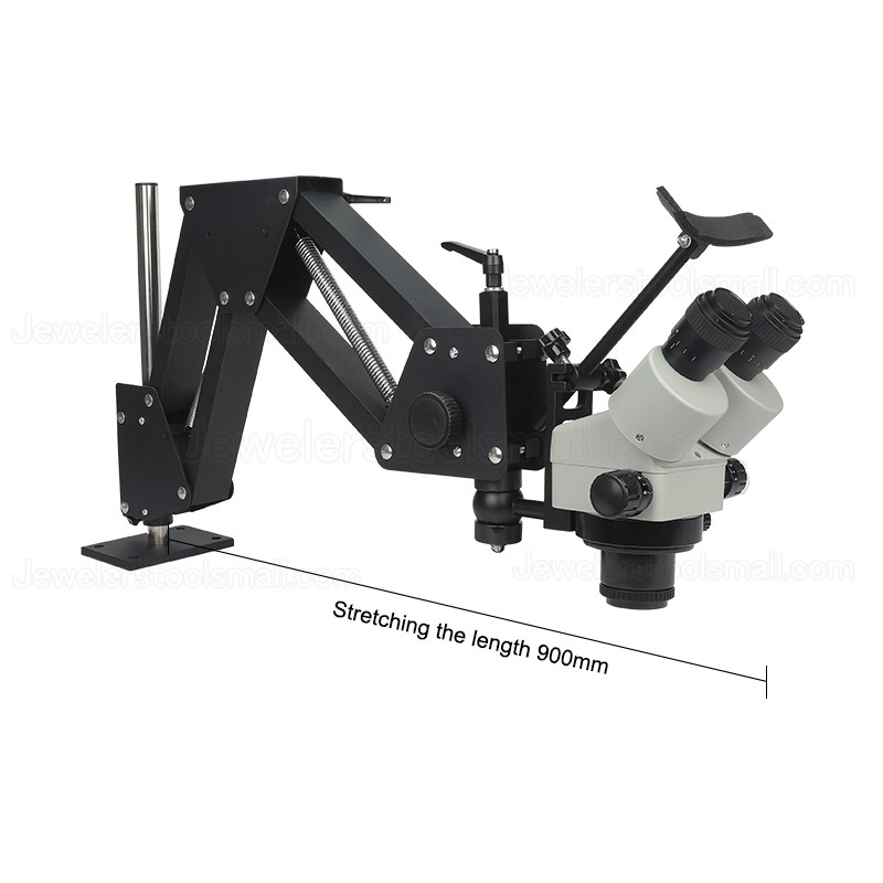 Jewelry Microscope without Magnifier Stand Diamond Setting with LED Light Source