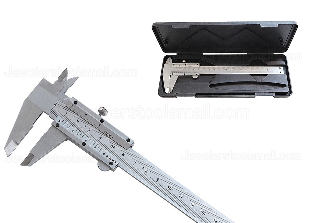 Vernier Caliper Stainless Steel Professional 0-6 Inches/150 mm Micrometer Durable Jewlery Measuring Tools