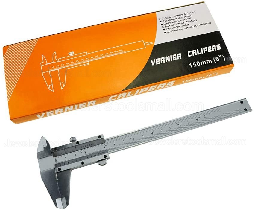 Vernier Caliper Stainless Steel Professional 0-6 Inches/150 mm Micrometer Durable Jewlery Measuring Tools