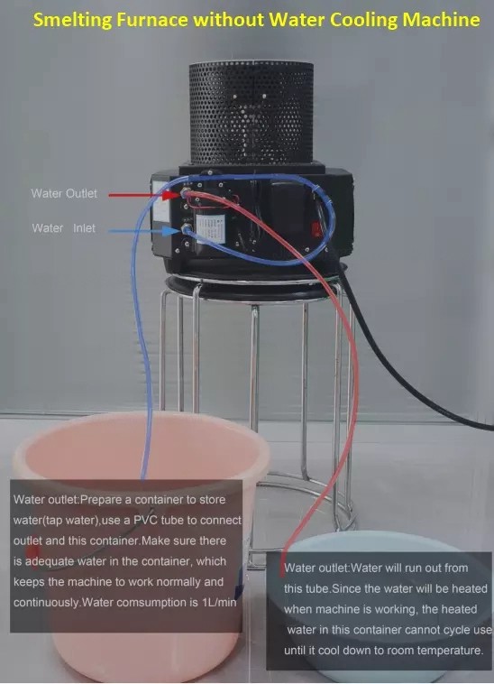 4L Water Cooling Machine Used for Protecting Jewelry Metal Smelting Furnace