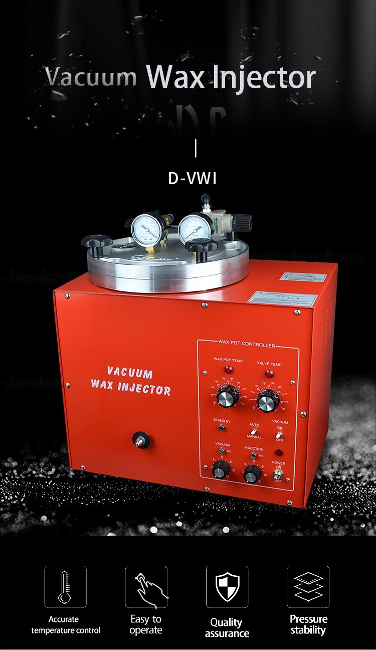 510W Mini Vacuum Wax Injector Wax Injection Machine Wax Melting Machine D-VWI
