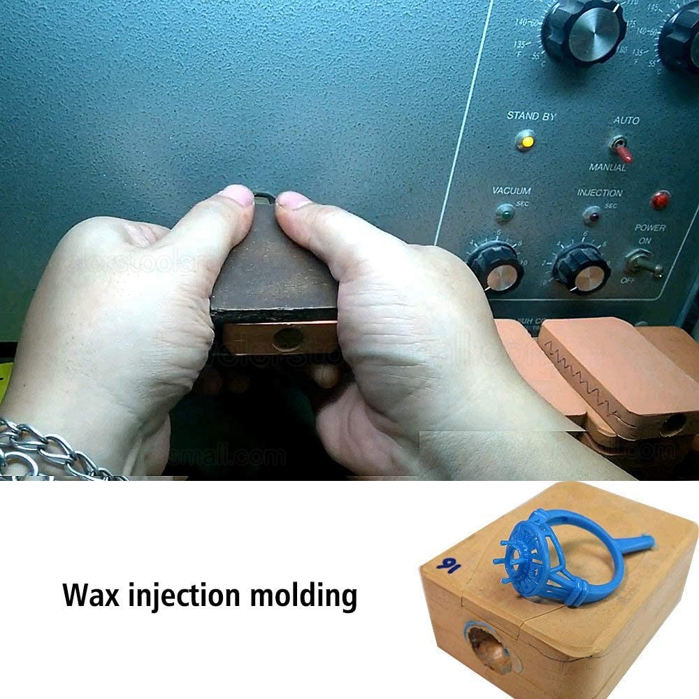 3KG Jewelry Vacuum Wax Injector Machine Digital Jewelry Casting Machine Wax Injection Machine Temperature Control