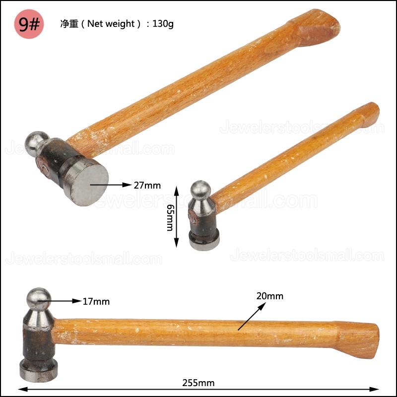 27mm Planishing Chasing Wood Hammer With Wooden Handle Planishing Chasing Hammer with Wooden Handle Jeweler Goldsmith