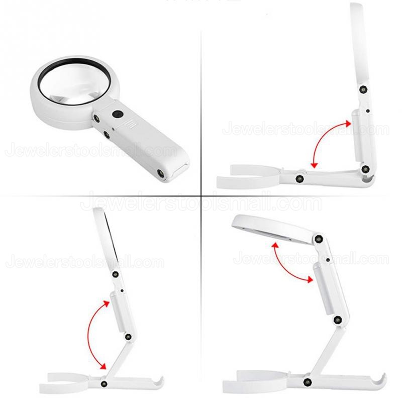 5/11X Multi-functional Magnifying Glass Lamp 8 LED for Reading Repair