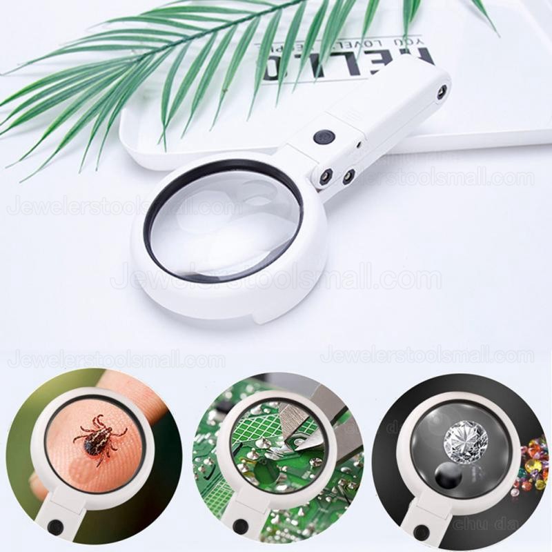 5/11X Multi-functional Magnifying Glass Lamp 8 LED for Reading Repair