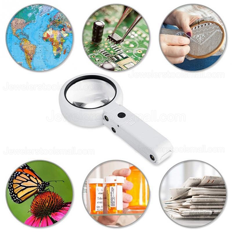 5/11X Multi-functional Magnifying Glass Lamp 8 LED for Reading Repair