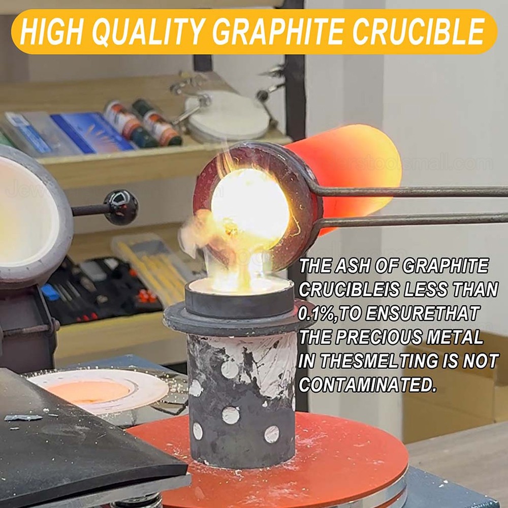 1Pcs 1KG / 2KG / 3KG Gold Melting Furnace Crucible Gold Melter Crucible Graphite Crucible